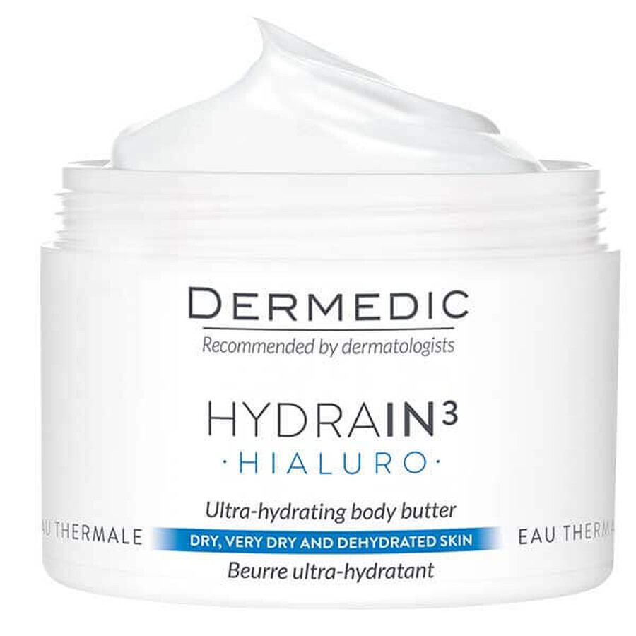 Dermedic Hydrain 3 Hialuro, burro corpo ultra-idratante, 225 ml