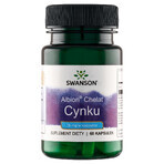 Swanson Albion Zinc, quelato de zinc, 60 cápsulas