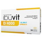 Ibuvit D3 4000 + K2 MK-7 Omega 3, 30 soft capsules Ibuvit D3 4000 + K2 MK-7 Omega 3, 30 soft capsules