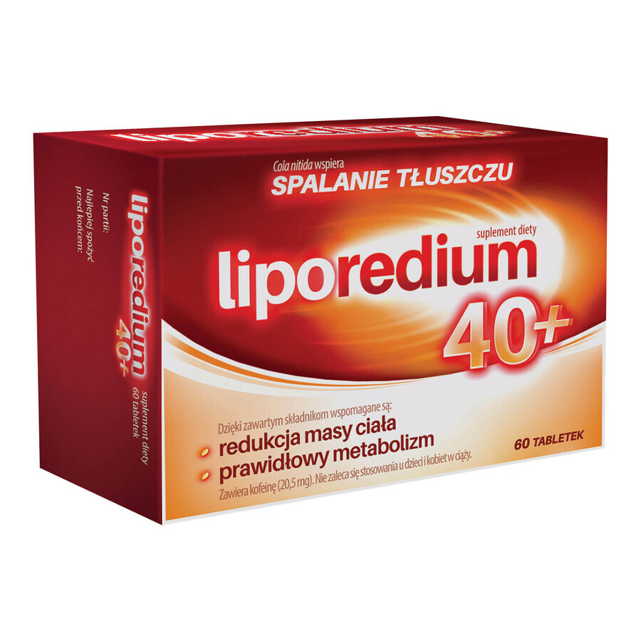 Liporedium 40+, 60 tablets