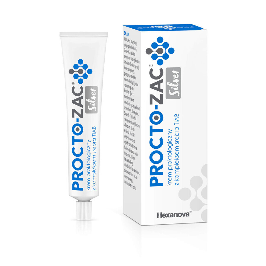 Procto-Zac Silver, proctological cream with TIAB silver complex, 25 ml