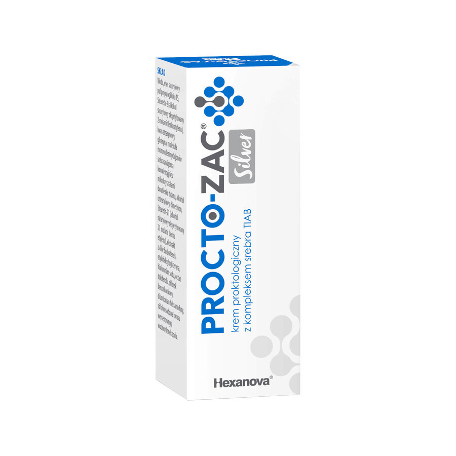 Procto-Zac Silver, proctological cream with TIAB silver complex, 25 ml