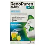 RenoPuren Zatoki Hot without sugar, lemon and mint flavor, 8 sachets RenoPuren Zatoki Hot without sugar, lemon and mint flavor, 8 sachets