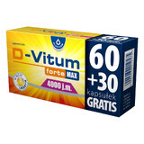 D-Vitum Forte Max 4000 IU, 60 capsules + 30 free capsules