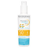 Spray cu protecție solară Bioderma Photoderm Pediatrics, pentru copii, SPF 50+, de la 1 an, 200 ml, Naos