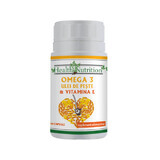 Omega3 oil over 500 mg + Vitamin E 5 mg, 60 soft capsules, Health Nutrition