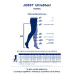Jobst Ultra Sheer Compression Tights, CCL2, Closed Toe, Size 5, Black Jobst Ultra Sheer Compression Tights, CCL2, Closed Toe, Size 5, Black