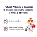 Naturell Vitamin C for children 50 mg, elderberry and apple flavor, 60 chewable tablets Naturell Vitamin C for children 50 mg, elderberry and apple flavor, 60 chewable tablets