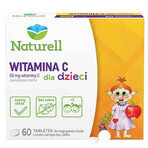 Naturell Vitamin C for children 50 mg, elderberry and apple flavor, 60 chewable tablets Naturell Vitamin C for children 50 mg, elderberry and apple flavor, 60 chewable tablets