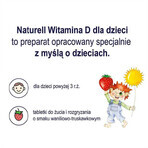 Naturell Vitamin D for Children 1000 IU, Vanilla and Strawberry Flavor, 60 Chewable Tablets Naturell Vitamin D for Children 1000 IU, Vanilla and Strawberry Flavor, 60 Chewable Tablets