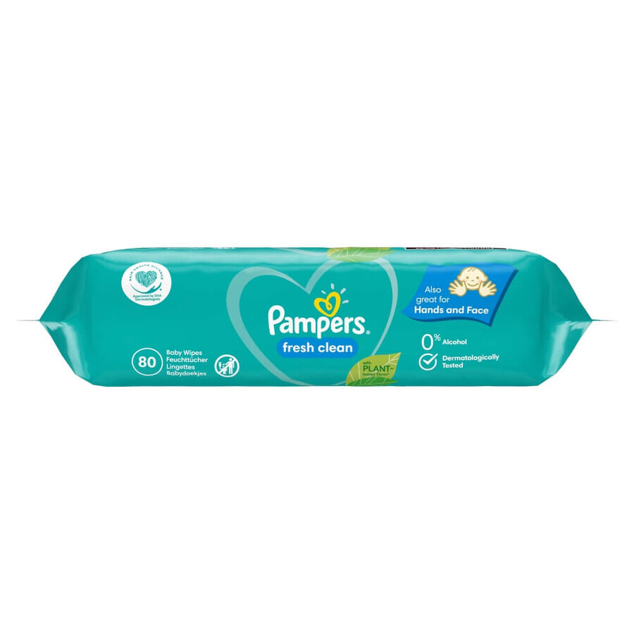 Pampers Fresh Clean, wet wipes, 15 x 80 pcs