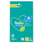 Pampers Fresh Clean, wet wipes, 15 x 80 pcs Pampers Fresh Clean, wet wipes, 15 x 80 pcs