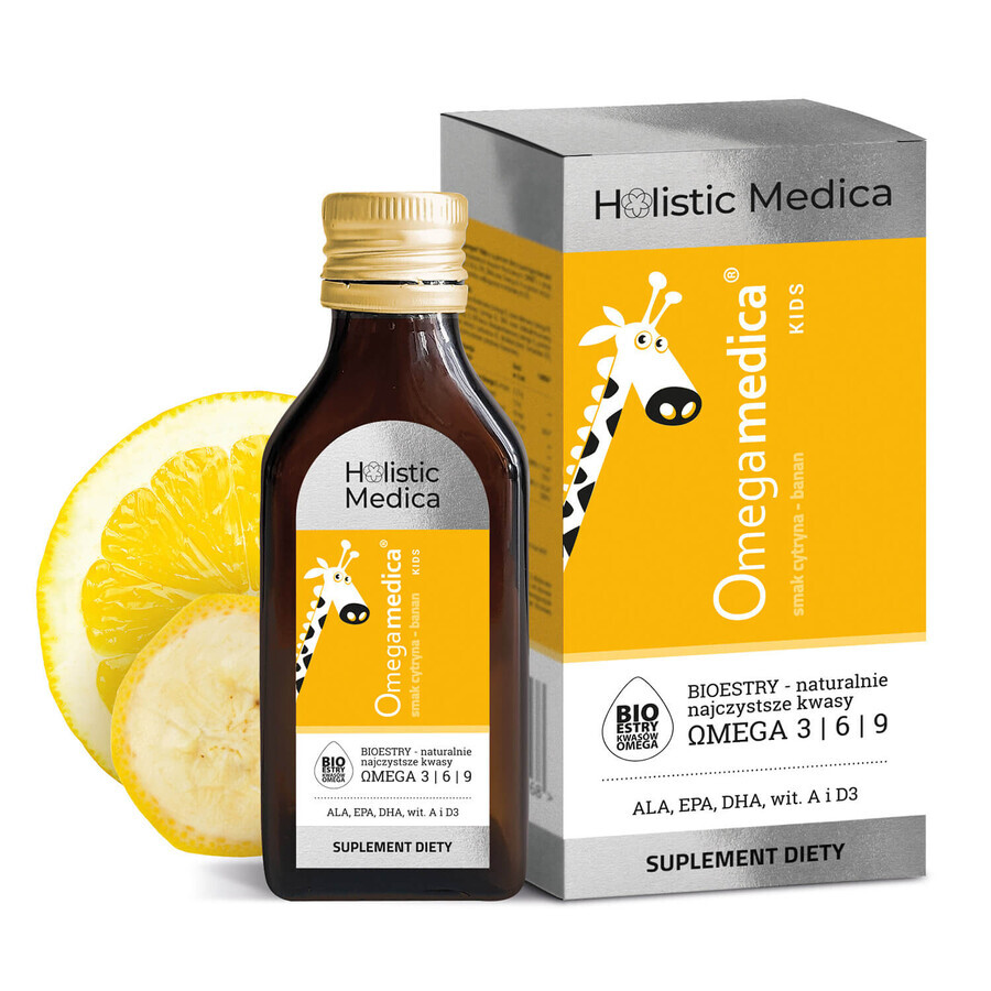 Omegamedica Kids, liquid, lemon-banana flavor, 100 ml