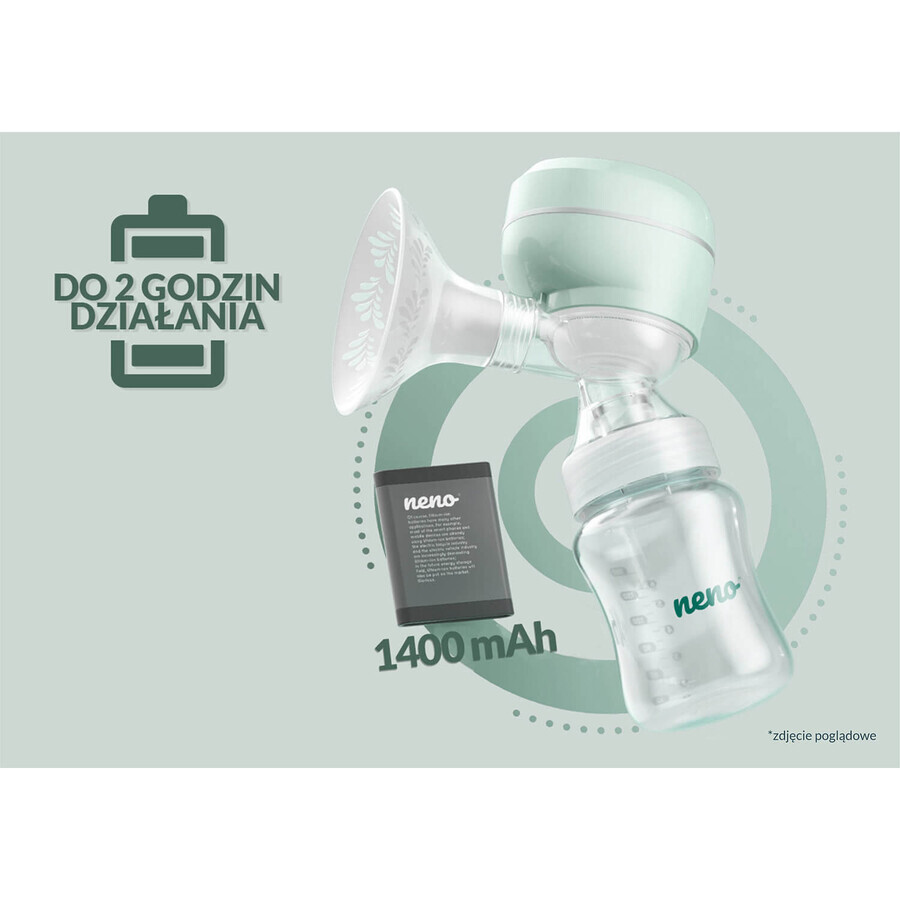 Neno Uno, single, biphasic, portable electronic breast pump