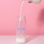Lansinoh Medium Flow NaturalWave Teat Glass Bottle, 240ml Lansinoh Medium Flow NaturalWave Teat Glass Bottle, 240ml
