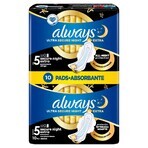 Always Ultra Secure Night Sanitary Napkins with Wings, Size 5, Extra, 10 Count Always Ultra Secure Night Sanitary Napkins with Wings, Size 5, Extra, 10 Count