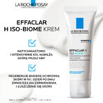 La Roche-Posay Effaclar H Iso - Biome, crema idratante lenitiva contro le imperfezioni, 40 ml