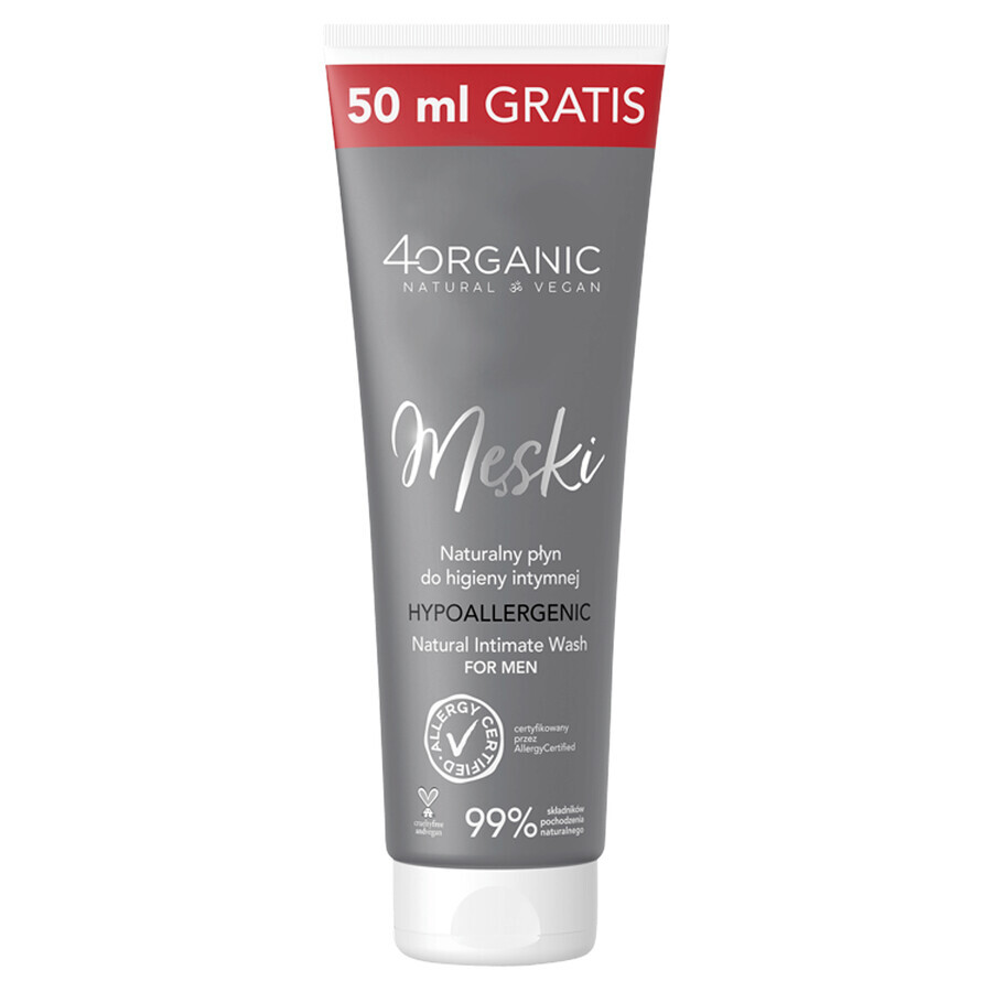 Winkel op 4Organic Male, natuurlijke lotion voor intieme hygiëne, 200 ml + 50 ml gratis 4Organic Male, natuurlijke lotion voor intieme hygiëne, 200 ml + 50 ml gratis
