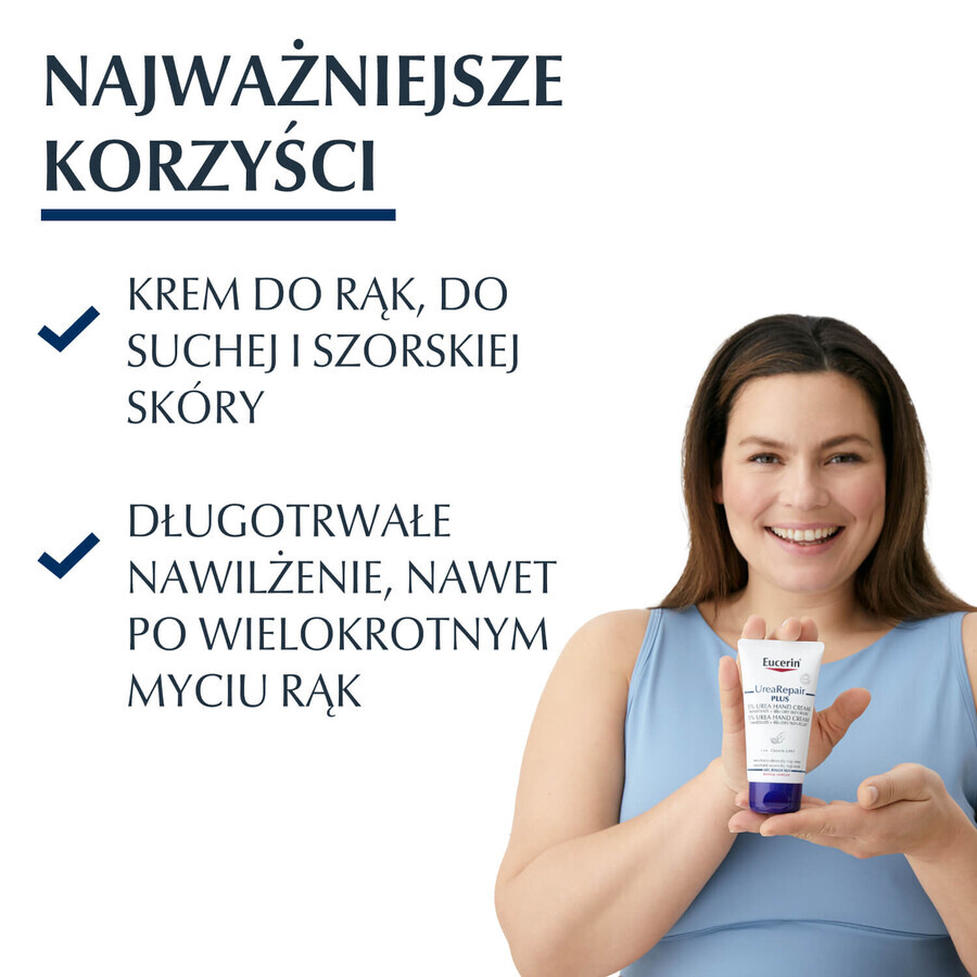 Eucerin UreaRepair Plus 5% Urea Hand Cream for Dry and Rough Skin 75ml