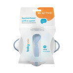 BabyOno, bowl with suction cup and spoon, 1063/05, for babies and children, 300 ml, 1 pc BabyOno, bowl with suction cup and spoon, 1063/05, for babies and children, 300 ml, 1 pc