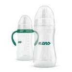 Neno bottle, anti-colic bottle for feeding and learning to drink, with dummy and weighted tube, from 6 months, 300 ml Neno bottle, anti-colic bottle for feeding and learning to drink, with dummy and weighted tube, from 6 months, 300 ml