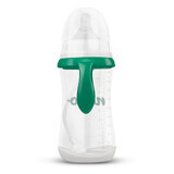 Neno bottle, anti-colic bottle for feeding and learning to drink, with dummy and weighted tube, from 6 months, 300 ml