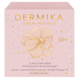 Dermika Luxury Placenta 50+, cremă de lux pentru lifting și netezire, 50 ml
