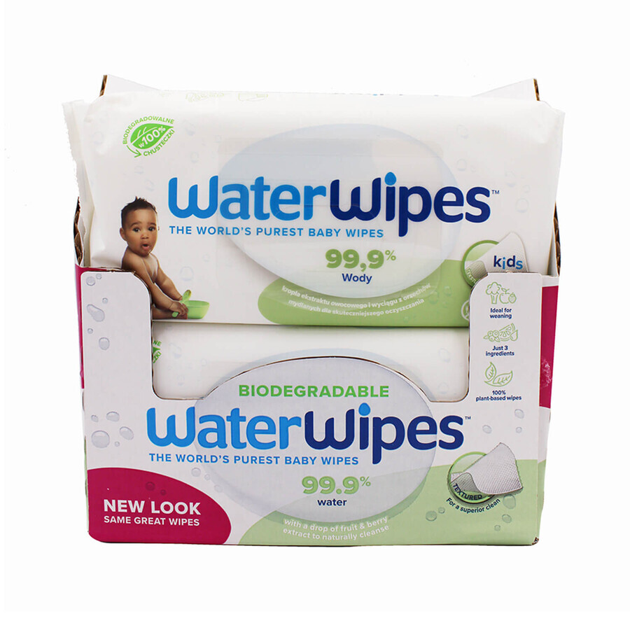 WaterWipes Soapberry Kids Bio, vochtige doekjes, water met zeepbessenextract, vanaf de geboorte, doos, 12 x 60 stuks WaterWipes Soapberry Kids Bio, vochtige doekjes, water met zeepbessenextract, vanaf de geboorte, doos, 12 x 60 stuks