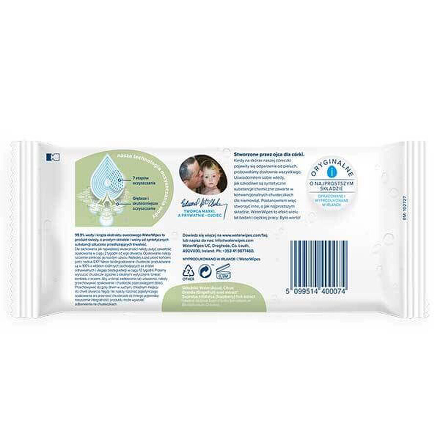 WaterWipes Soapberry Kids Bio, vochtige doekjes, water met zeepbessenextract, vanaf de geboorte, doos, 12 x 60 stuks WaterWipes Soapberry Kids Bio, vochtige doekjes, water met zeepbessenextract, vanaf de geboorte, doos, 12 x 60 stuks