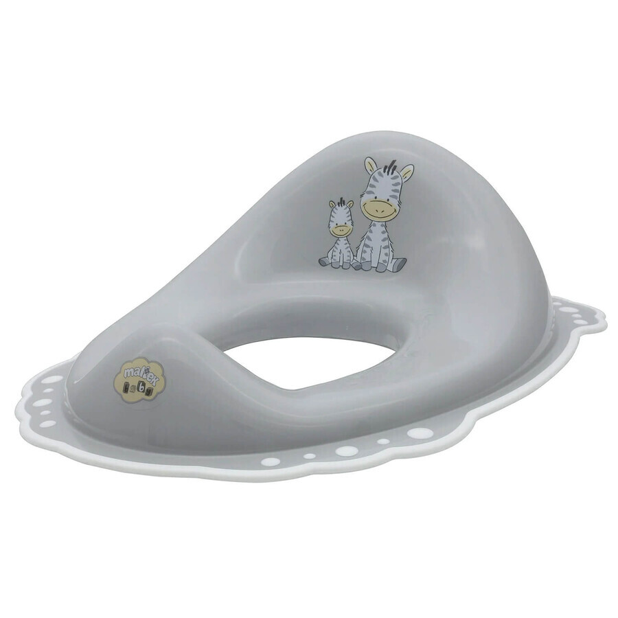 Maltex toilet seat cushion with non-slip elastics, Zebra, 1 pc