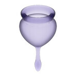 Satisfyer, Feel Good, menstrual cup, 15 ml + 20 ml, Lilac, 2 pieces Satisfyer, Feel Good, menstrual cup, 15 ml + 20 ml, Lilac, 2 pieces