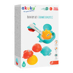 Ackuku, bath toys with filter / basket, from 1 year, 1 pc Ackuku, bath toys with filter / basket, from 1 year, 1 pc
