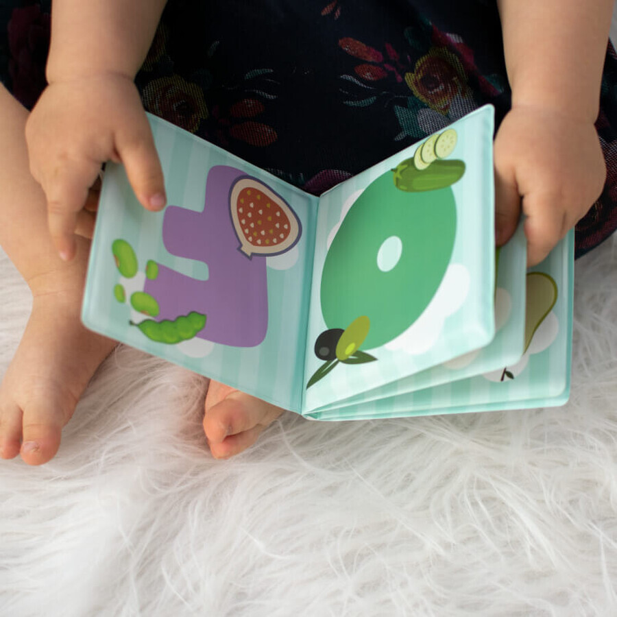 Ackuku, educational book for the bath, letters, from 3 months, 1 pc