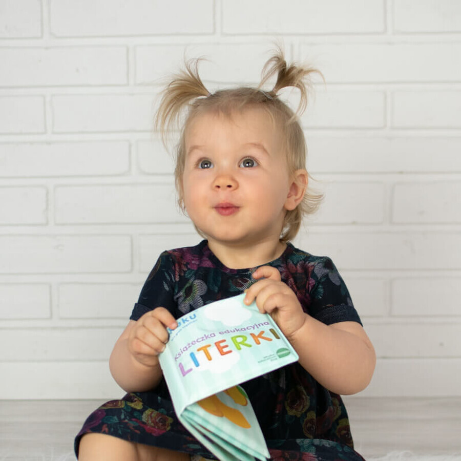Ackuku, educational book for the bath, letters, from 3 months, 1 pc