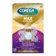Corega Max, denture cleaning tablets, 30 tablets