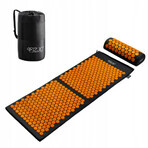 4Fizjo Acupressure Mat, Large Acupuncture Mat with Cushion, 110cm x 42cm, Black and Orange 4Fizjo Acupressure Mat, Large Acupuncture Mat with Cushion, 110cm x 42cm, Black and Orange
