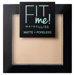 Maybelline Fit Me! Matte and Poreless, mattifying powder, no. 105, Natural Ivory, 9 g Maybelline Fit Me! Matte and Poreless, mattifying powder, no. 105, Natural Ivory, 9 g