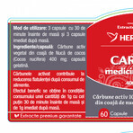 Herbagetica Activated Medicinal Charcoal x 60cps Herbagetica Activated Medicinal Charcoal x 60cps