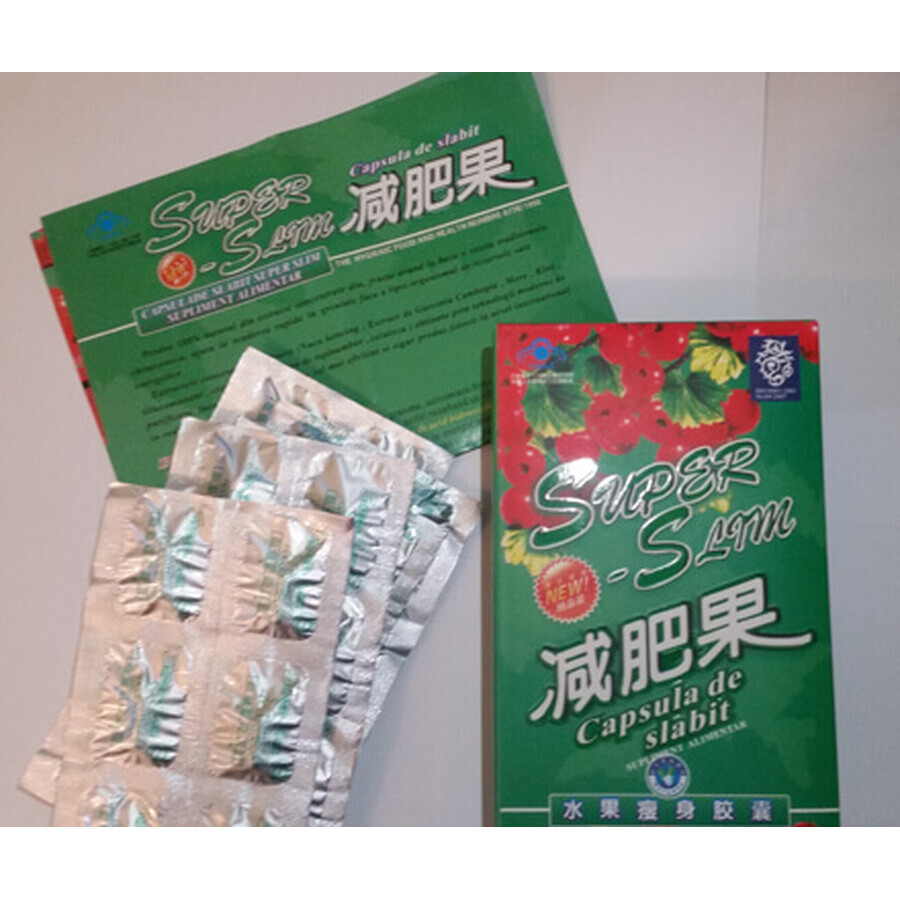Super Slim weight loss capsules, 2 x 30 capsules, Naturalia Diet