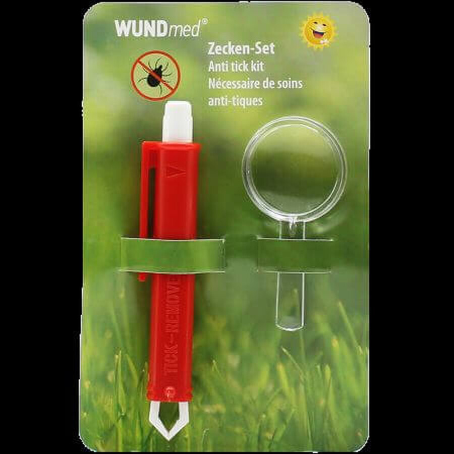 Set against ticks, Pesnset + Magnifier, WundMed