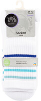 Legstra Calzini corti sfumati bianchi con blu taglia 39-42, 2 pz.
