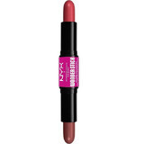 Cream Blush Stick, NYX, Wonder Stick Blush Duo, 03 Coral Deep Peach