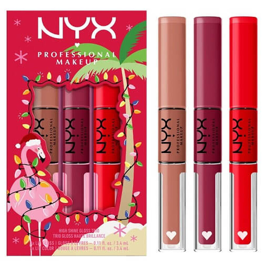 Buy Set of 3 lipsticks, NYX, High Shine Loud Trio Gift Set, 01 Set of 3 lipsticks, NYX, High Shine Loud Trio Gift Set, 01
