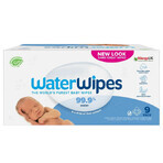 Biologisch afbreekbare vochtige doekjes voor baby's, 9 x 60 stuks, WaterWipes Biologisch afbreekbare vochtige doekjes voor baby's, 9 x 60 stuks, WaterWipes