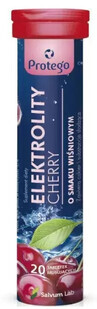 Protego Elektrolity Cherry, 20 effervescent tablets