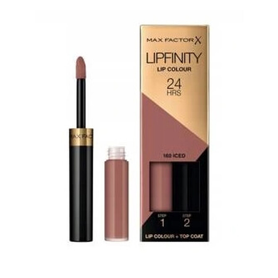 Winkel op Max Factor Lipfinity Vloeibare Lipstick Lippenstift 160 Iced, 4ml Max Factor Lipfinity Vloeibare Lipstick Lippenstift 160 Iced, 4ml