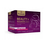 Protego Beauty + Collagen 5000 raspberry and strawberry flavor, 30 sachets