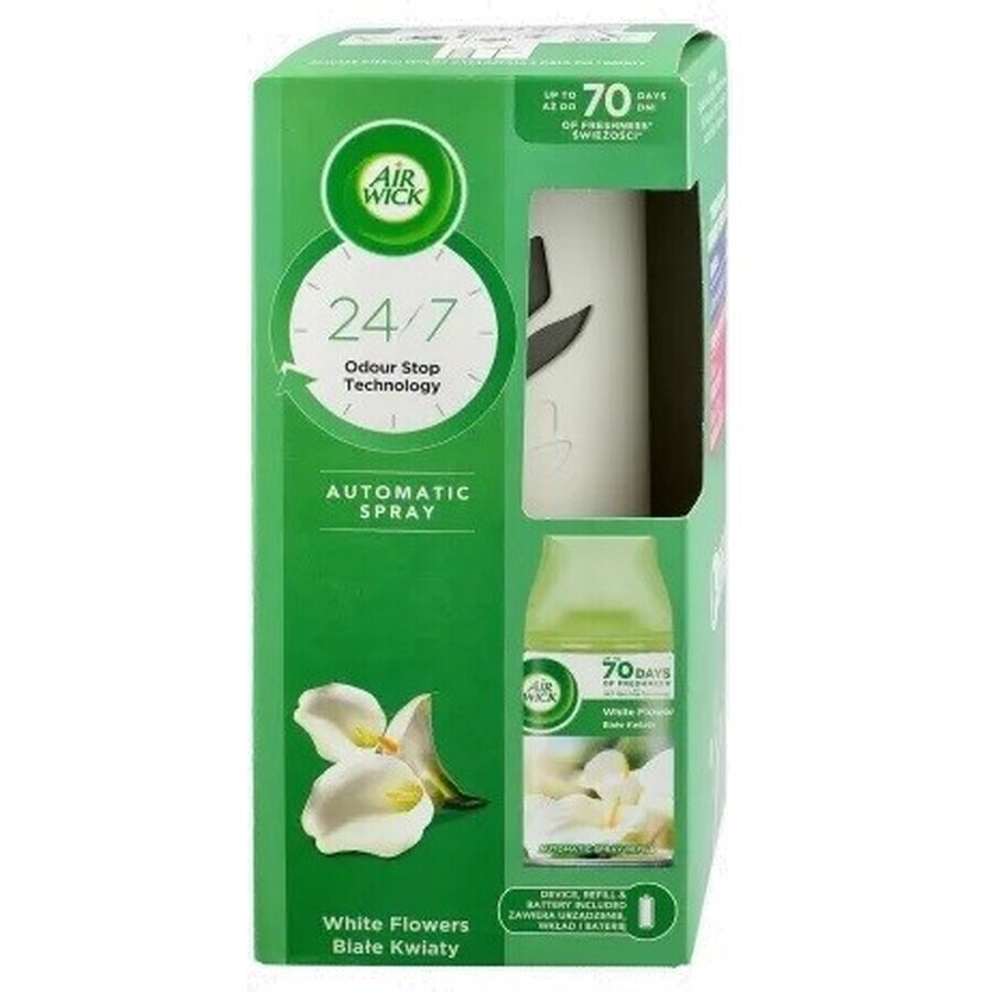 Air Wick, Refillable Air Freshener, White Flowers, 250 ml