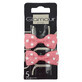 Glamour Bow Wax Clips rosa 2 pezzi