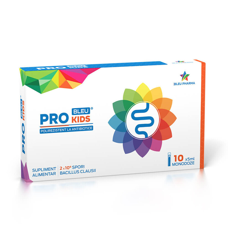 Buy Probiotic for children Pro Kids Bleu, 10 ampoules x 5 ml, Bleu Pharma Probiotic for children Pro Kids Bleu, 10 ampoules x 5 ml, Bleu Pharma